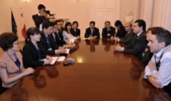 Meeting with delegation as part of the EU-China year of youth.
